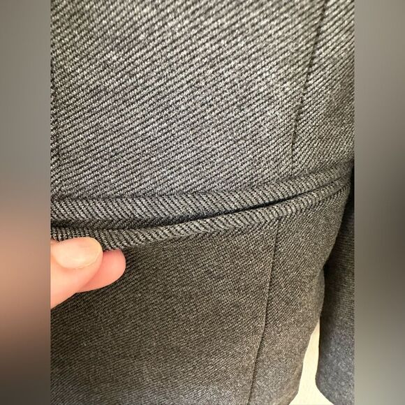 J Crew 365 Going Out Open Front Blazer Jacket in Stretch Twill Grey Size 4 - Picture 5 of 6